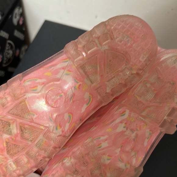 Not Rated Pink Rain & Snow Boots with Glossy Finish - Picture 2 of 4